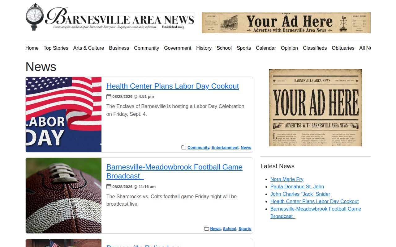 Monroe County booking-record news coverage source from Barnesville Area News